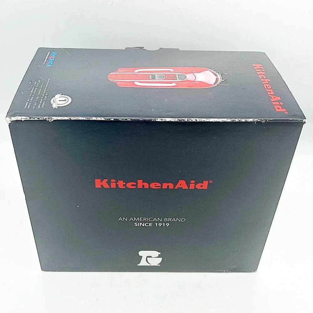 KitchenAid Hand Mixer Red 3‎ Speed Ultra Power KHM312ER no beaters